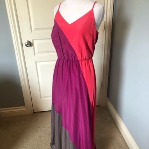 COLORBLOCK MAXI DRESS
